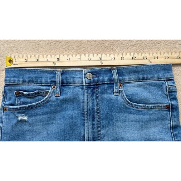 Gap 1969 High Rise Cigarette Straight Leg Dark Indigo Jeans Women's SZ 8/29 TALL - Picture 8 of 10